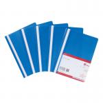 5 Star Project Flat File Lightweight Polypropylene with Indexing Strip A4 Blue [Pack 5]