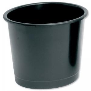 Cheap Stationery Supply of 5 Star Waste Bin Polypropylene 14 Litres D304xH254mm Black Office Statationery