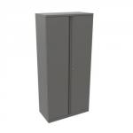 Bisley Cupboard Steel High 2-Door W914xD457xH1806mm Grey Ref A722W00-73