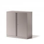 Bisley Cupboard Steel Low 2-Door 1-Shelf W914xD457xH1016mm Grey Ref A402W11-73