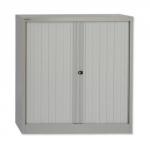 Bisley Tambour Cupboard Steel Side-opening H1016mm Grey Ref AST40W-73