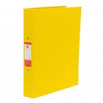 5 Star Ring Binder PVC 2 O-Ring Size 25mm A4 Yellow Pack of 10