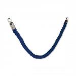 Vermes Classic Velour Rope Blue with Stainless Steel Spring Clip Ends Ref RS-CLRP-CH-Blue