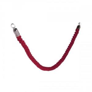 Cheap Stationery Supply of Vermes Classic Velour Rope Red with Stainless Steel Spring Clip Ends RS-CLRP-CH-Red Office Statationery