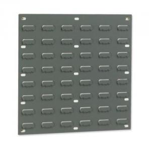 Cheap Stationery Supply of Louvred Panel Double Indented W457xH438mm Grey Pack of 2 Office Statationery
