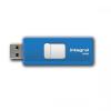 Integral Slide Flash Drive USB 2.0 Retractable 8GB Blue Ref 