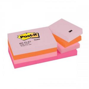 Cheap Stationery Supply of Post-it Colour Notes Pad of 100 Sheets 38x51mm Joyful Palette Rainbow Colours 653FL Pack of 12 Office Statationery