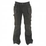 Dewalt Low Rise Trousers Metal-zip Holster-pockets Waist 34in Leg 31in Black Ref DWC17/001 31x34