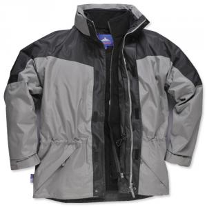 Cheap Stationery Supply of Portwest 3-in-1 Jacket Polyester Zip-pockets Detachable-fleece Medium Grey S570CITYGRYMED Office Statationery