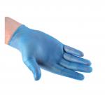 Polyco Blue Grip Vinyl Gloves Large Blue Ref GL8333 [Pack 100]