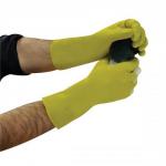 Polyco Matrix Household Gloves Lightweight Natural Rubber Rolled-cuff Large Yellow Ref 140-MAT [12 Pairs]