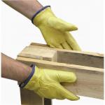 Polyco Daytona Leather Drive Gloves High-resistance Elasticated-cuff Fleece Lining Size 9 Ref DR100/09
