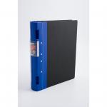 Guildhall GLX Ergogrip Binder Capacity 400 Sheets 4x 2 Prong 55mm A4 Blue Ref 4532Z [Pack 2]