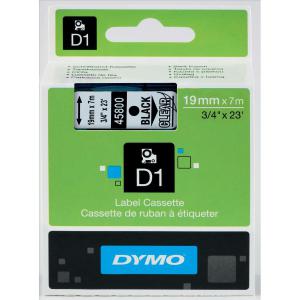 Cheap Stationery Supply of Dymo D1 Tape for Electronic Labelmakers 19mmx7m Black on Clear 45800 S0720820 Office Statationery