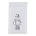 Jiffy Airkraft Postal Bags Bubble-lined Peel and Seal No.00 White 115x195mm Ref JL-00 Pack of 100