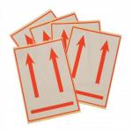 International Handling Labels W74xH105mm Red/White Printed this Way Up [Pack 5]