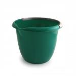 Plastic Bucket with Pouring Lip 10 Litre Capacity Green