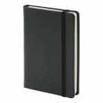 Silvine Executive Soft Feel Pocket Notebook Ruled with Marker Ribbon 160pp 90gsm 143x90mm Black Ref 196BK