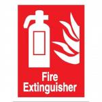 Stewart Superior Sign Self-adhesive Vinyl - Fire Extinguisher - 200x150mm Ref NS013