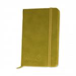 Silvine Executive Soft Feel Notebook Ruled with Marker Ribbon 160pp 90gsm 143x90mm Lime Green Ref 196T