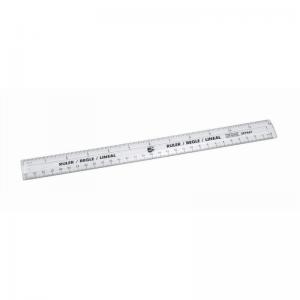 Cheap Stationery Supply of 5 Star Ruler Plastic 300mm Clear Pack of 10 Office Statationery