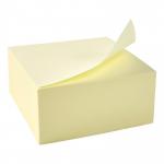 5 Star Re-Move Notes Cube Pad of 320 Sheets 75x75mm Yellow