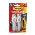 3M Cord Bundlers Command Adhesive x2 Gry