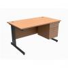 Trexus Contract Plus Cantilever Desk Rectangular 2-Drawer Pe