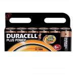 Duracell Plus Power Battery Alkaline 1.5V C Ref 81275340 Pack of 6