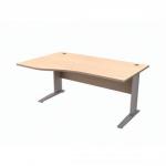Sonix Premier Cantilever Wave Desk Left Hand W1600xD1000-800xH725mm Maple
