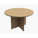 Trexus Meeting Table Round Dia1200xH725mm Oak