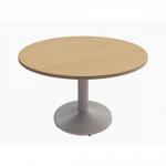Trexus Meeting Table Round Pillar-base Dia1200xH725mm Oak