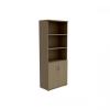 Trexus Tall Cupboard Part-Open with Lockable Bottom Doors W8