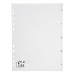 5 Star Index Multipunched 120 micron Polypropylene 1-5 A4 White