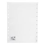 5 Star Index Multipunched 120 micron Polypropylene 1-10 A4 White