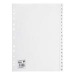 5 Star Index Multipunched 120 micron Polypropylene 1-20 A4 White