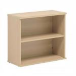 Sonix Bookcase Desk-high with Adjustable Shelf and Floor-leveller Feet W800xD330xH720mm Maple