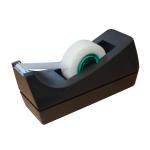 5 Star Tape Dispenser Desktop Roll Capacity 19mm Width 33m Length Black