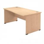 Sonix Classic Wave Desk Right Hand W1600xD900-800xH720mm Maple Ref 38