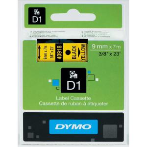 Cheap Stationery Supply of Dymo D1 Tape for Electronic Labelmakers 9mmx7m Black on Yellow 40918 S0720730 Office Statationery