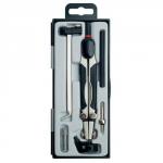 Rotring Compass Set 6 Piece with Extension Bar plus Ruling Pen and Extra Bow Compass Ref S0676560