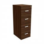 Adroit Virtuoso Executive Filing Cabinets Four Drawer W480xD600xH1320 Dark Walnut