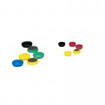 5 Star Round Plastic Covered Magnets 25mm Assorted Pack of 10