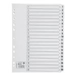 5 Star Index 230 micron Card with Clear Mylar Tabs 1-20 A4 White
