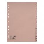 5 Star Index A-Z 20-Part 180gsm A4 Buff Manilla