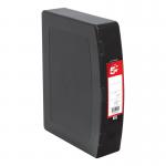 5 Star Box File Polypropylene with Twin Clip Lock Foolscap Black