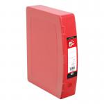 5 Star Box File Polypropylene with Twin Clip Lock Foolscap Red