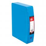 5 Star Box File Polypropylene with Twin Clip Lock Foolscap Blue