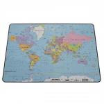 Durable World Map Desk Mat PVC Non-slip Base W530xD400mm Ref 7211/19