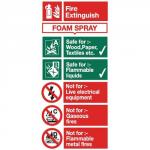 Stewart Superior Sign AFFF Foam Fire Extinguisher W100xH200mm Self-adhesive Vinyl Ref FF094SAV